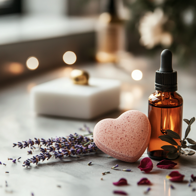 DIY Valentine’s Day Essential Oil Bath Bombs